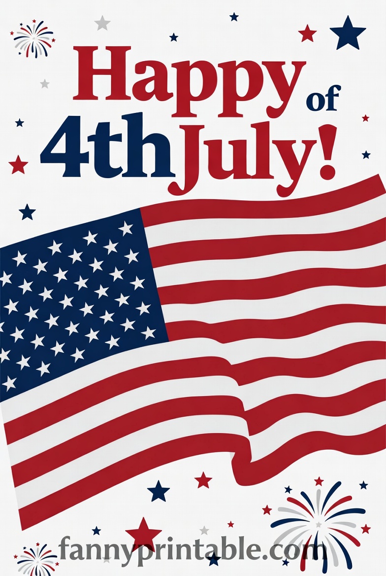 Free Printable 4th of July Flags (4)