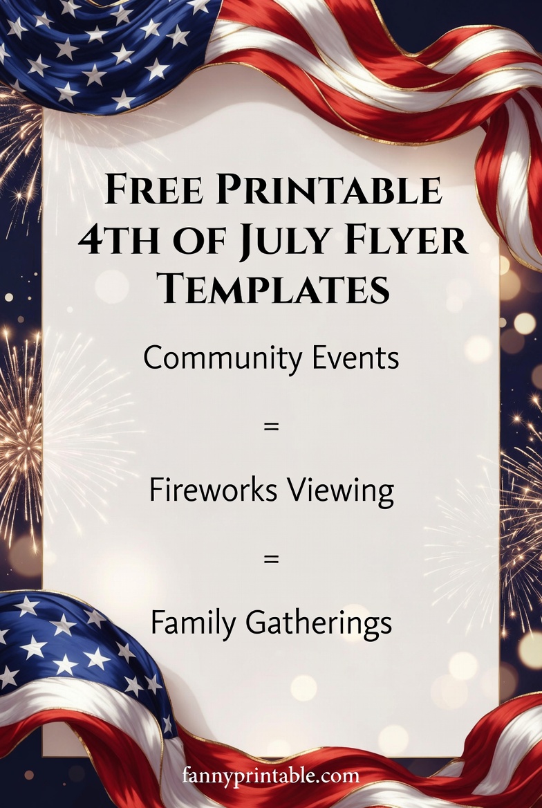 Free Printable 4th of July Flyer Templates (2)