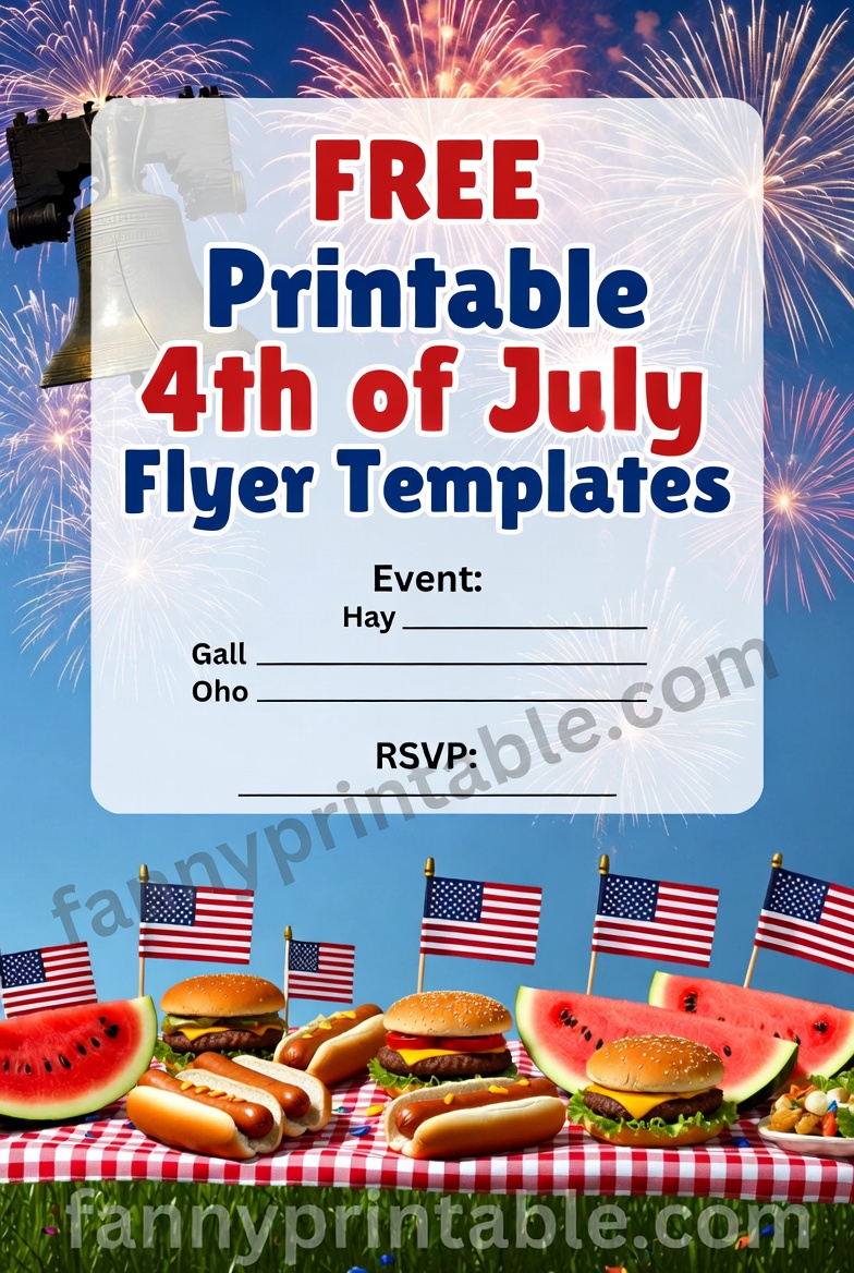 Free Printable 4th of July Flyer Templates (3)