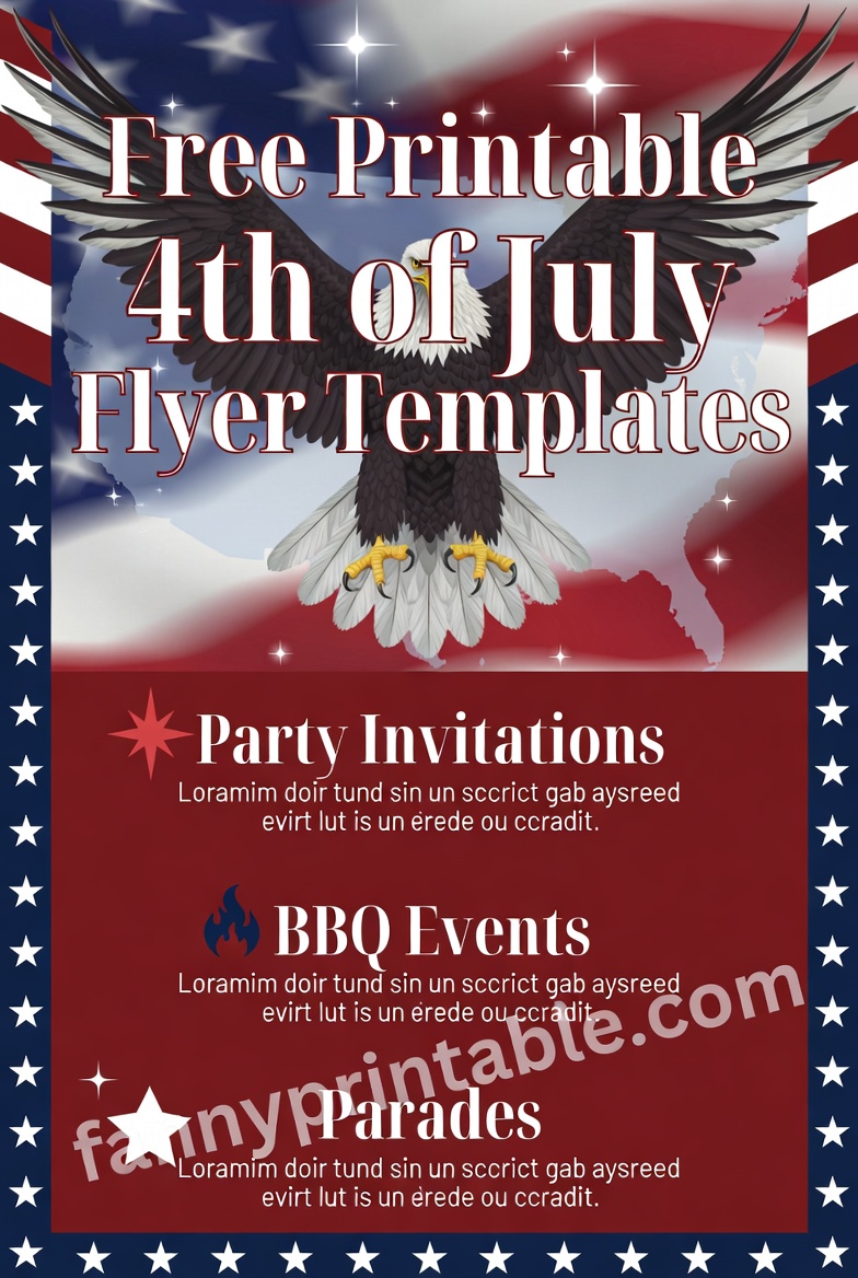 Free Printable 4th of July Flyer Templates (4)