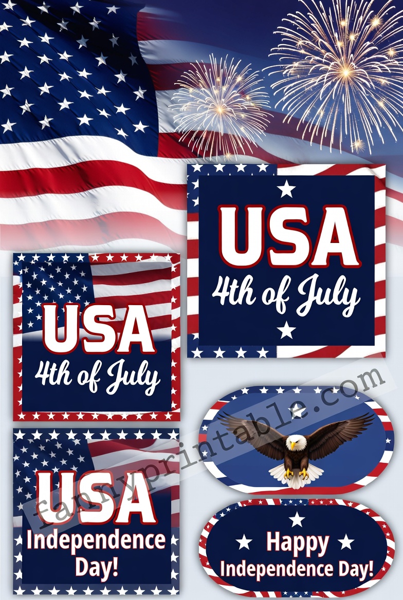 Free Printable 4th of July Gift Tags and Stickers (4)