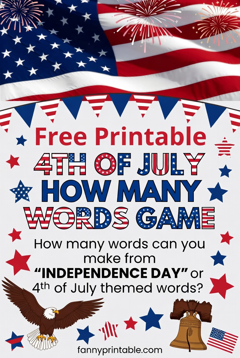 Free Printable 4th of July How Many Words Game (1)