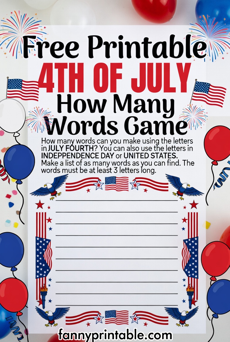 Free Printable 4th of July How Many Words Game (3)