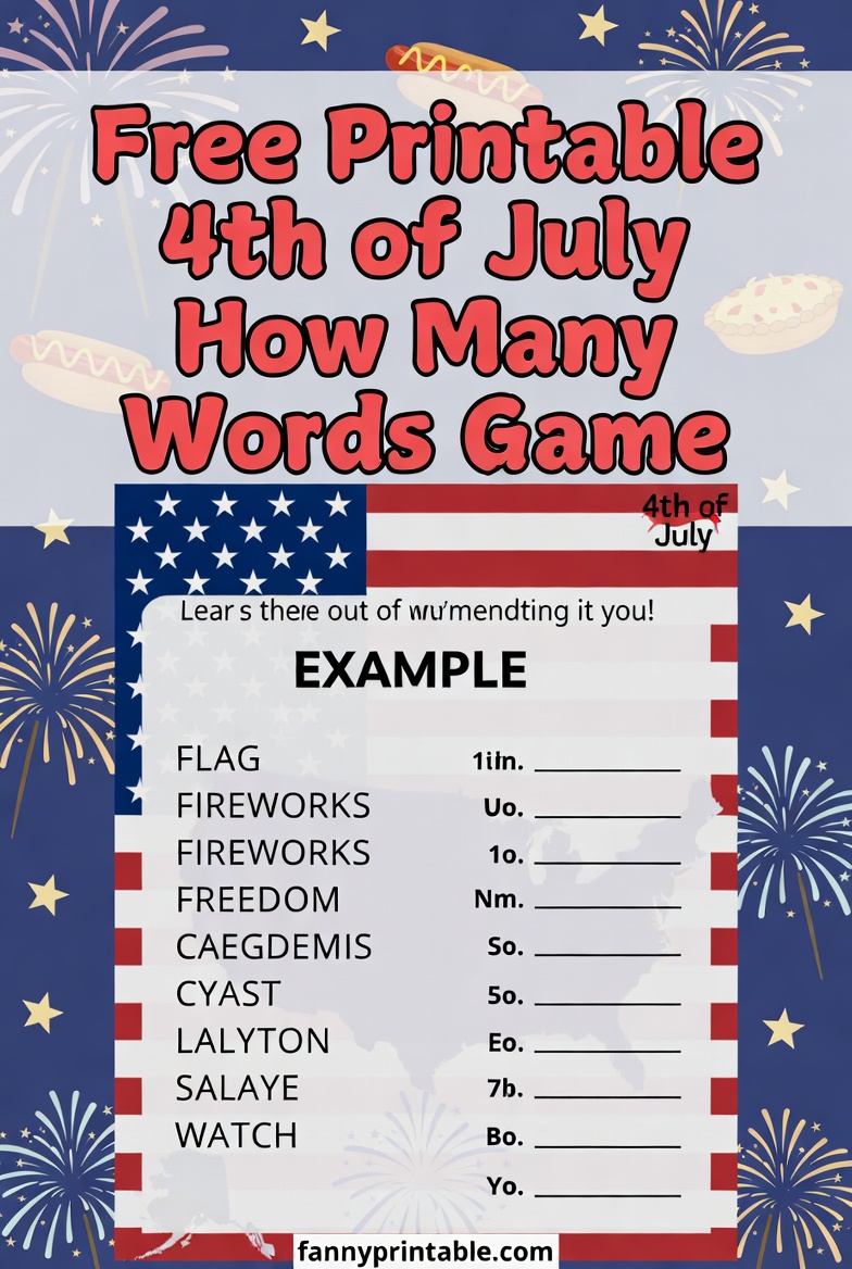Free Printable 4th of July How Many Words Game (4)