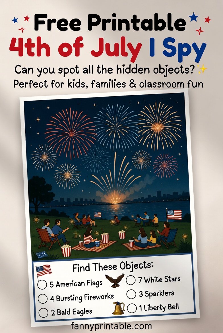 Free Printable 4th of July I Spy Games for Kids 2 Free Printable 4th of July I Spy Games for Kids (2)