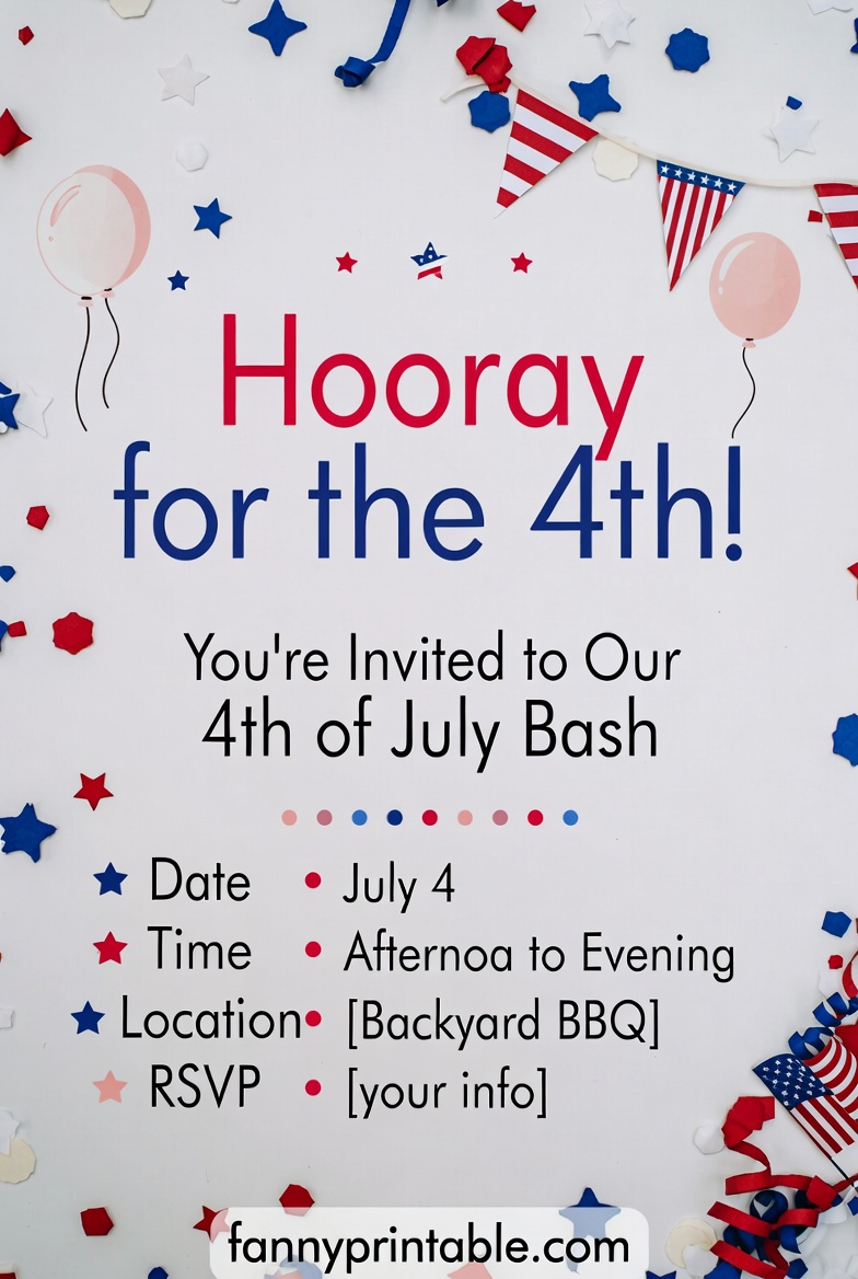 Free Printable 4th of July Invitations (2)