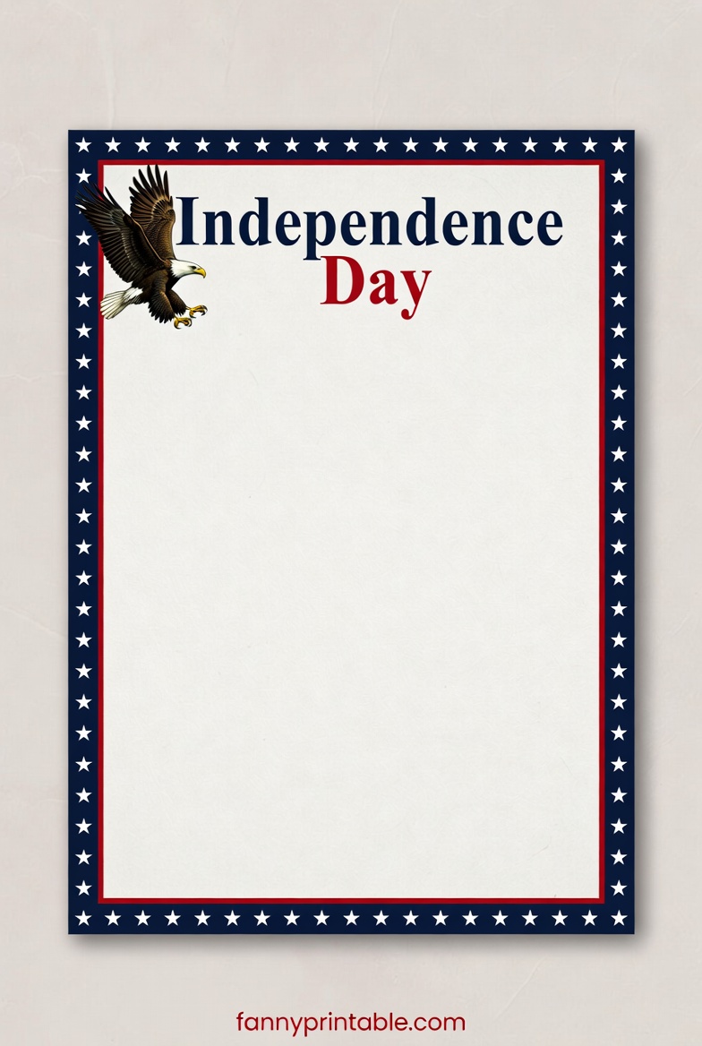 Free Printable 4th of July Stationery (2028)