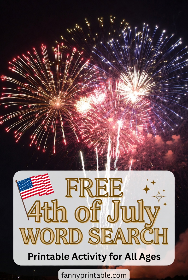 Free Printable 4th of July Word Search (1)