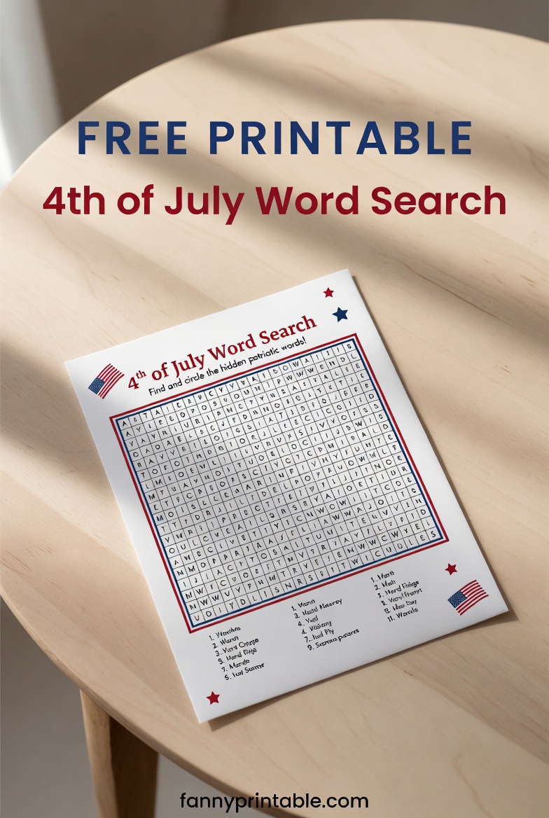 Free Printable 4th of July Word Search (2)