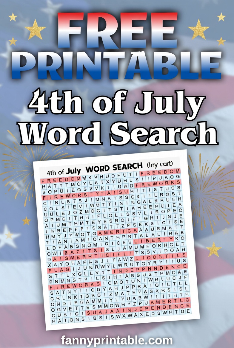 Free Printable 4th of July Word Search (4)