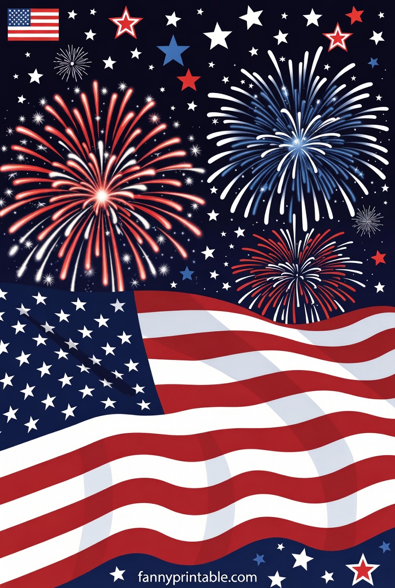 Patriotic 4th of July Images Free Printable Designs (3)