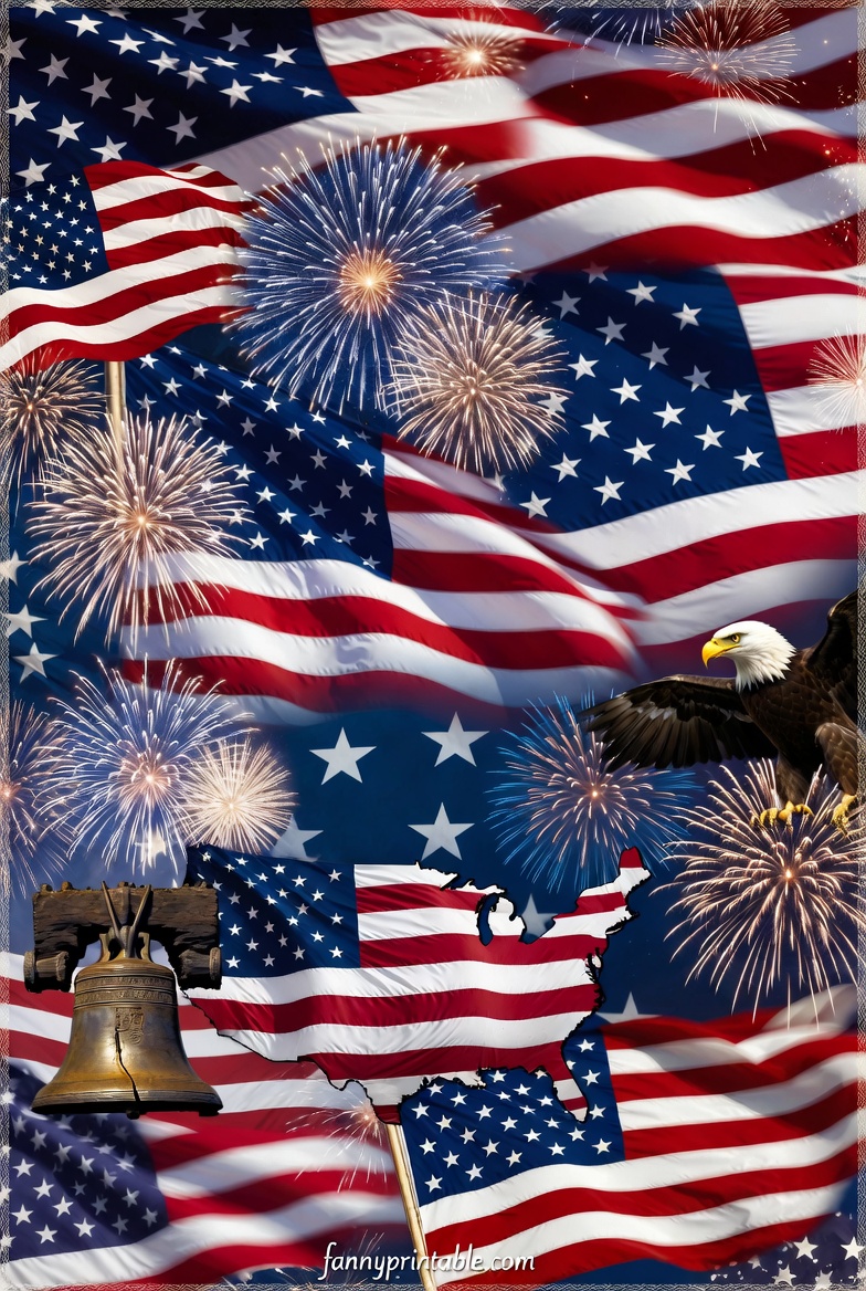 Printable 4th of July Collage Free DIY Ideas (1)