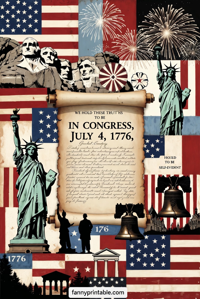 Printable 4th of July Collage Free DIY Ideas (2)