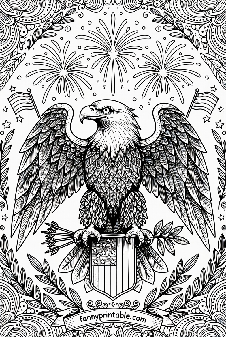 Printable 4th of July Coloring Pages for Adults (1)