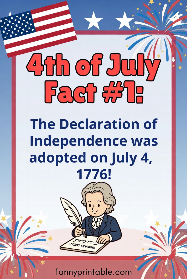Printable 4th of July Facts for Kids (3)