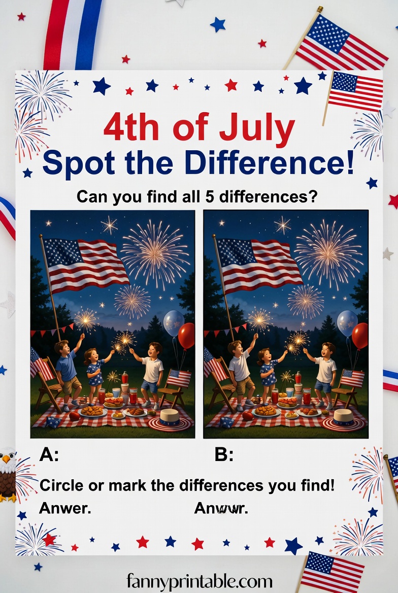 Printable 4th of July Games for Kids & Families (3)