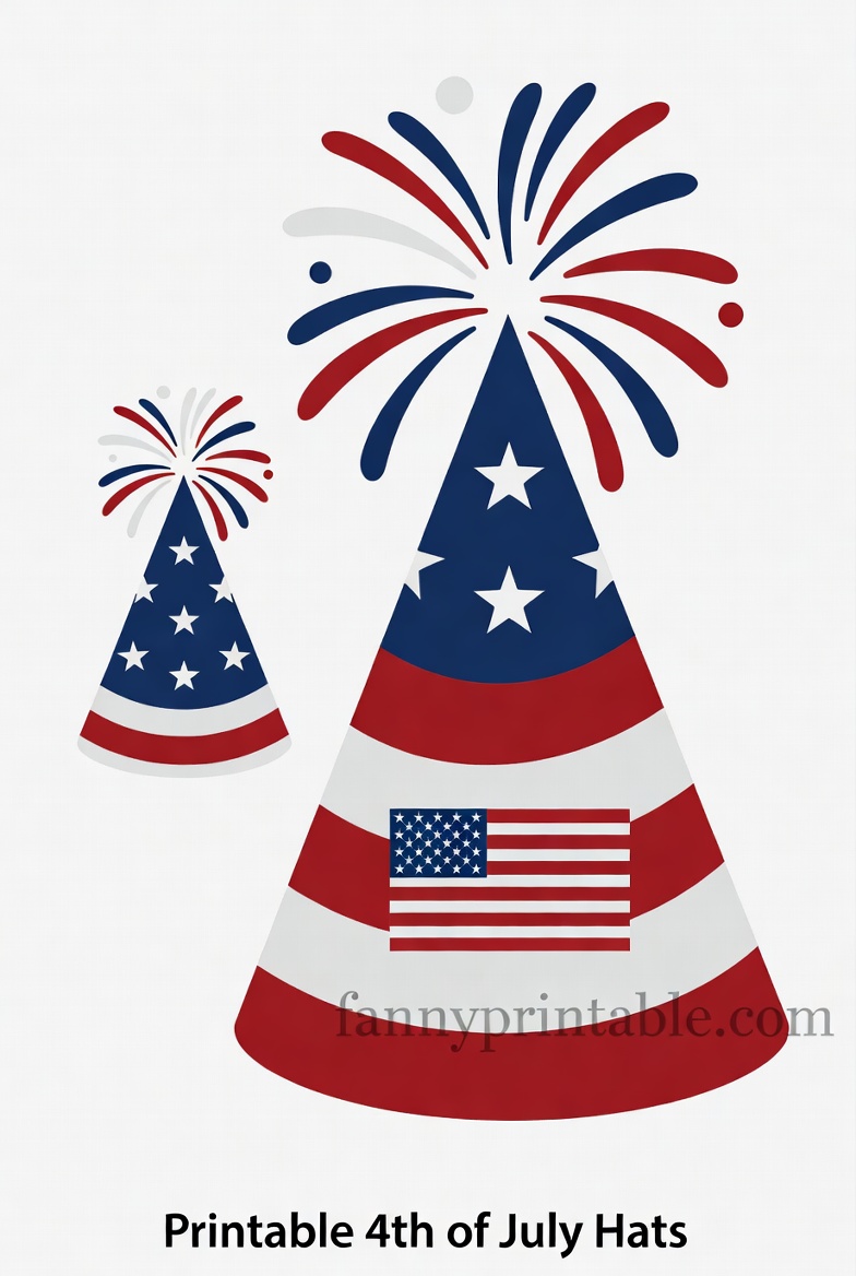 Printable 4th of July Hats, Crowns & Headbands (4)