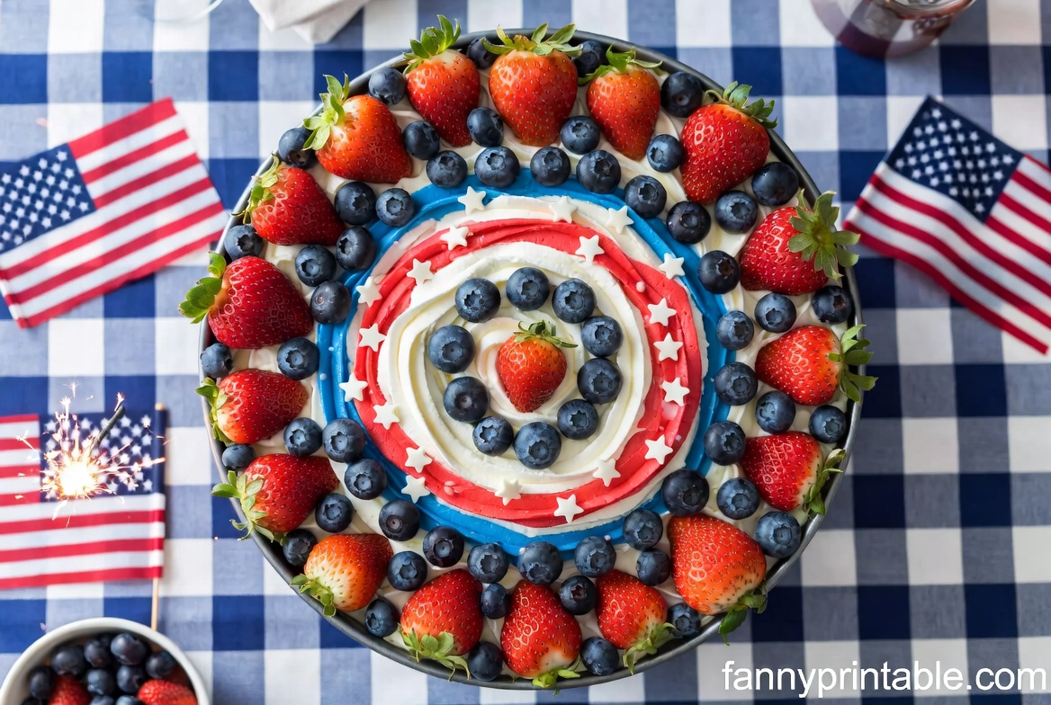 Red, White and Blue Fourth of July Poke Cake (3)