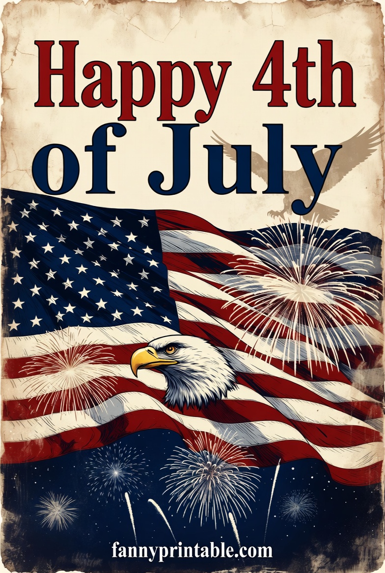 Vintage 4th of July Images Retro Patriotic Designs (1)