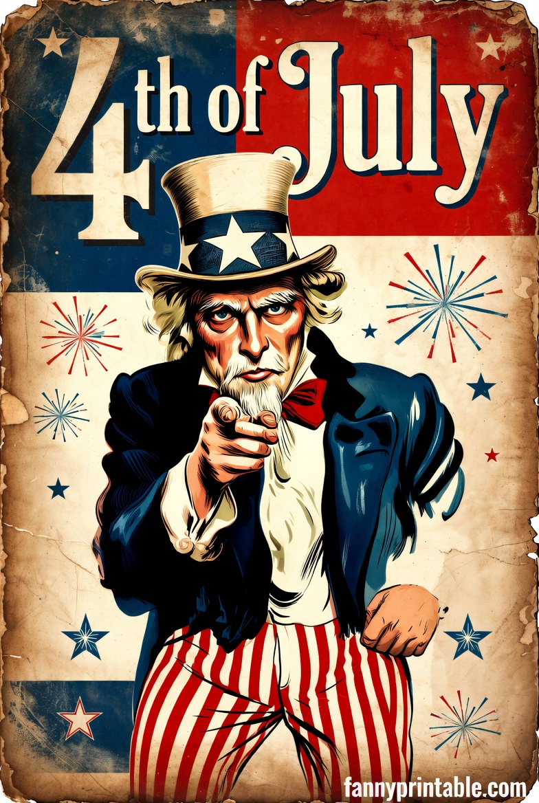 Vintage 4th of July Images Retro Patriotic Designs (2)