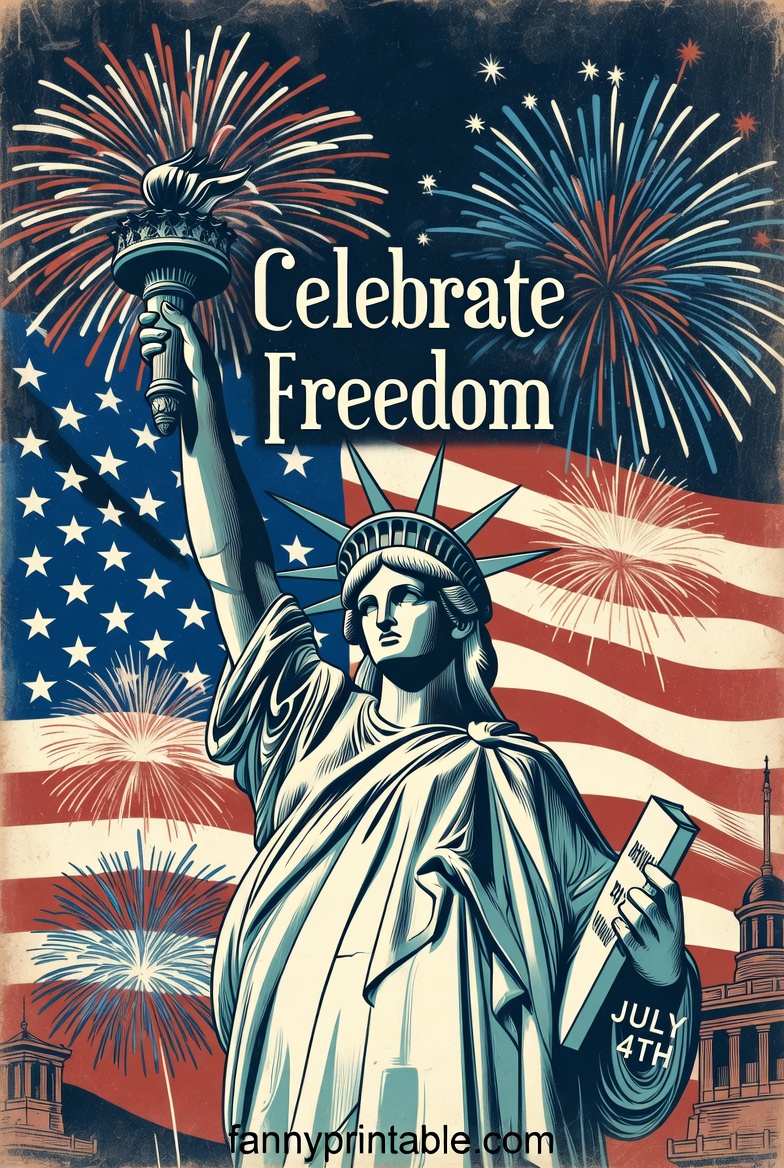 Vintage 4th of July Images Retro Patriotic Designs (3)