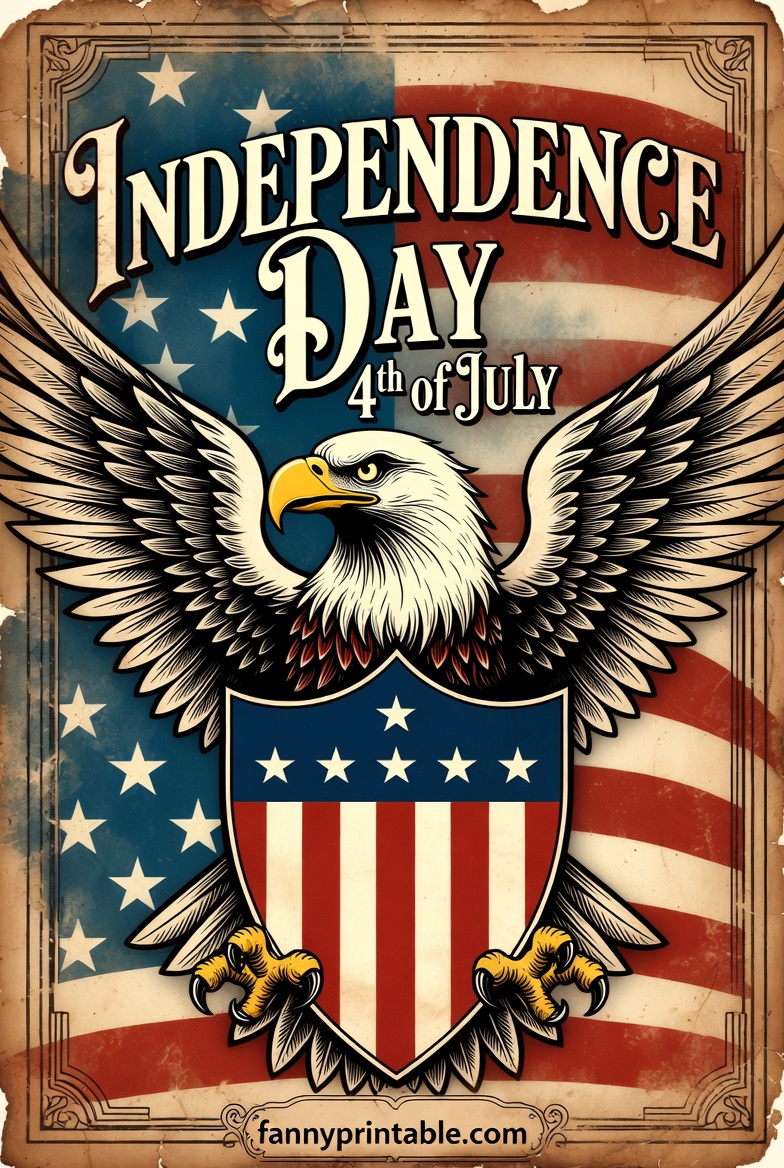 Vintage 4th of July Images Retro Patriotic Designs (4)