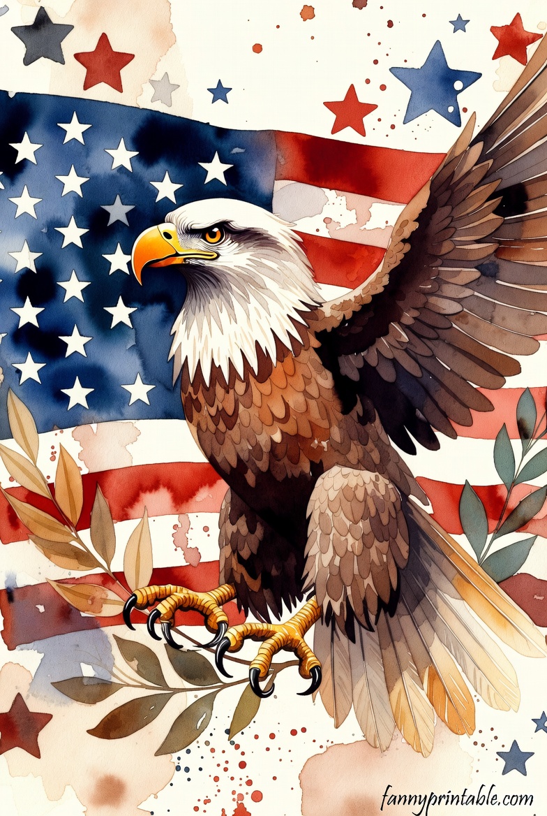 Vintage Watercolor 4th of July Clipart (2026)