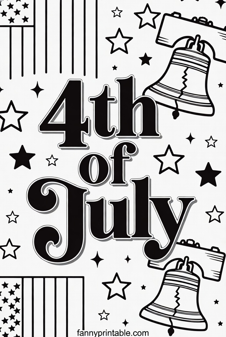 Free Black & White 4th of July Clipart (Download) (1)