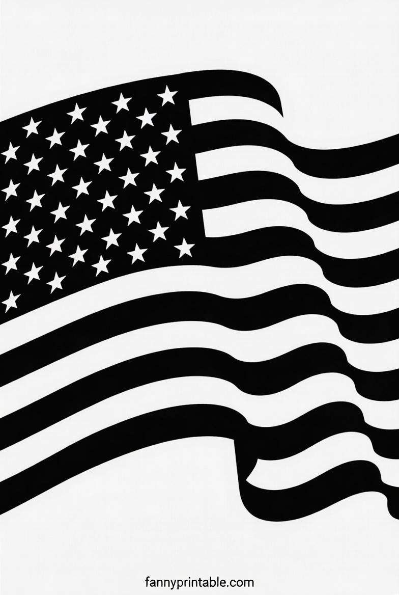 Free Black & White 4th of July Clipart (Download) (4)