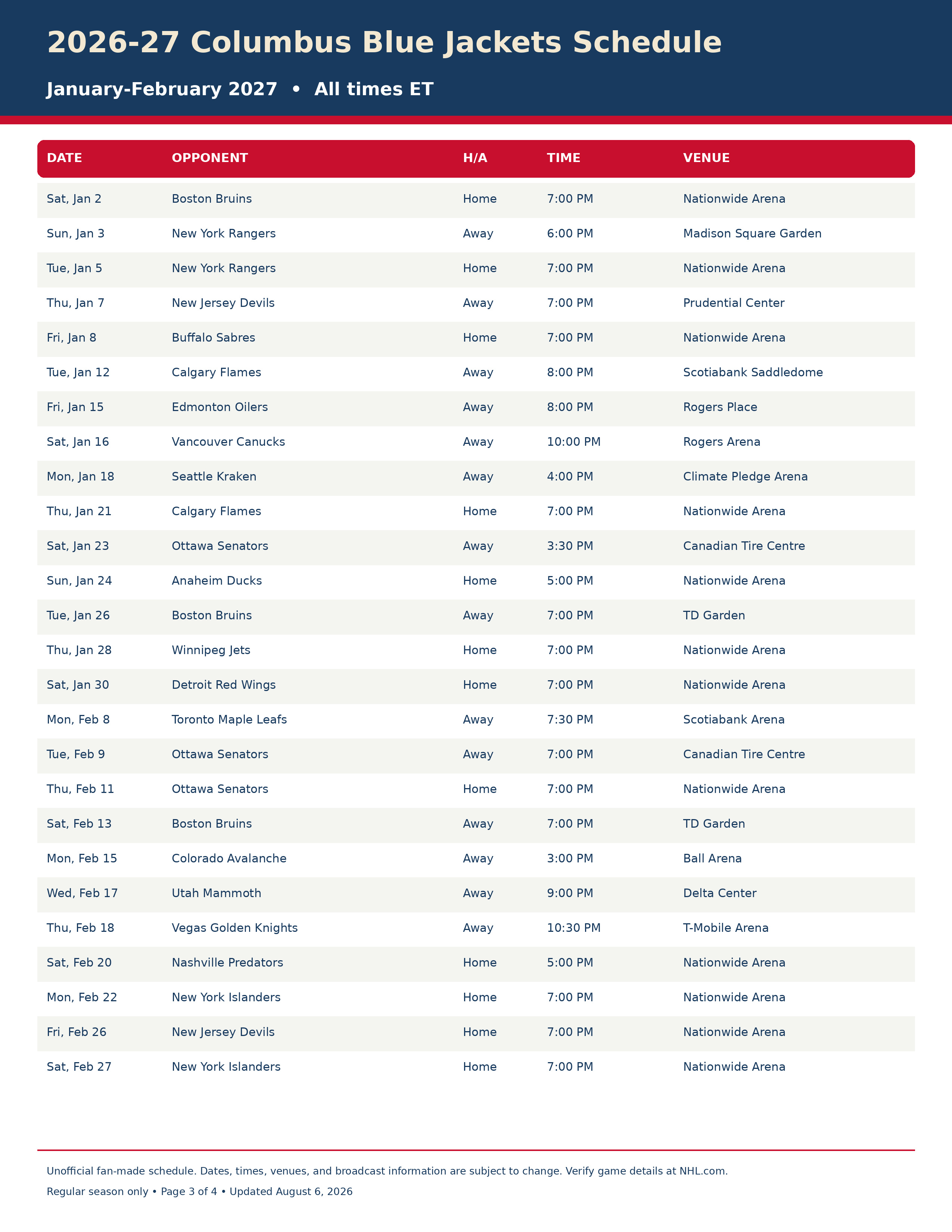 2026-27 Columbus Blue Jackets Schedule Printable 3