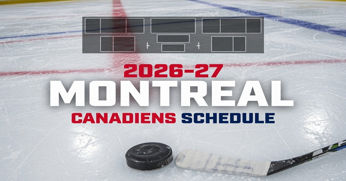 2026-27 Montreal Canadiens Schedule Printable Featured