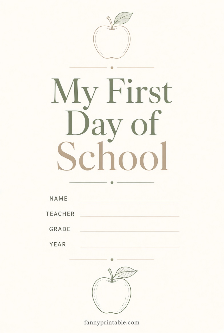 Free Printable First Day of School Signs (3)