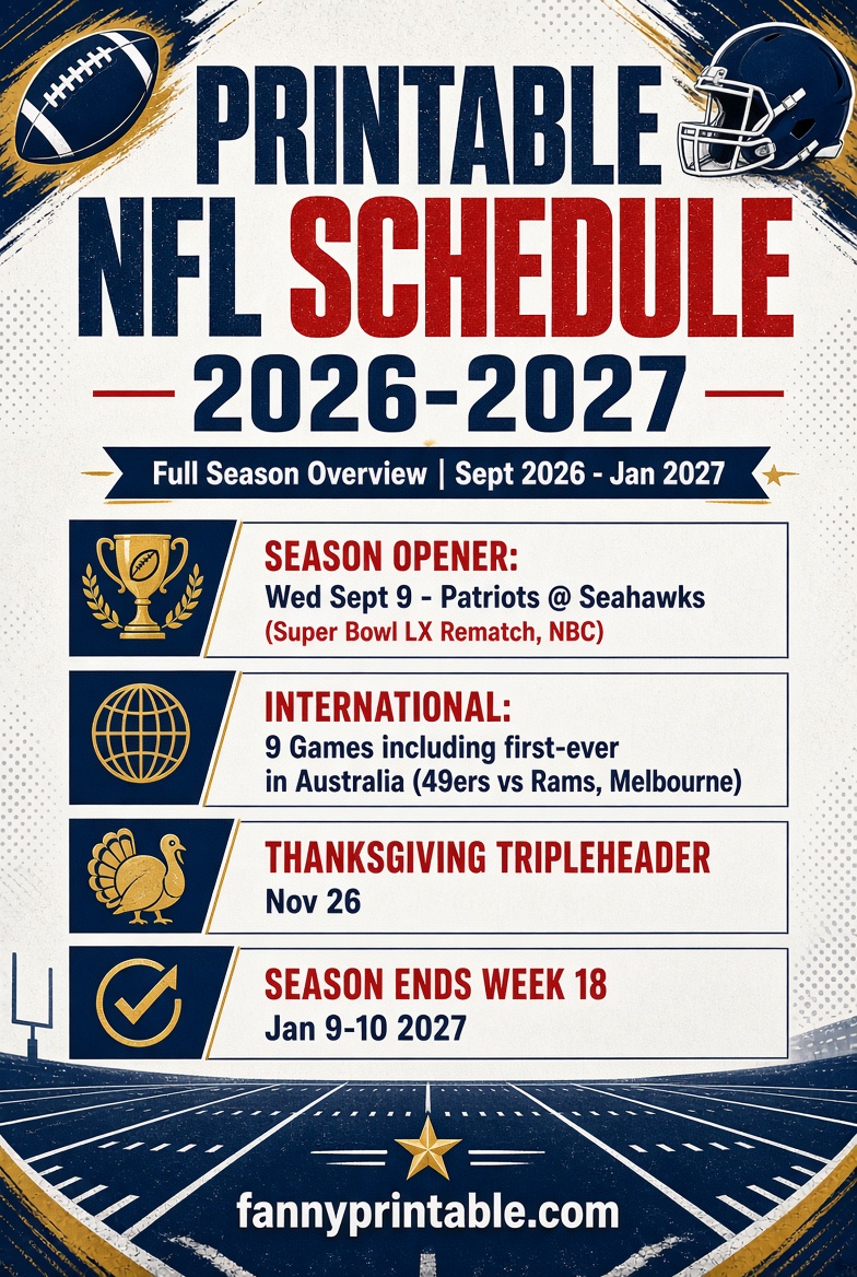 Printable NFL Schedule 2026 to 2027 (1)