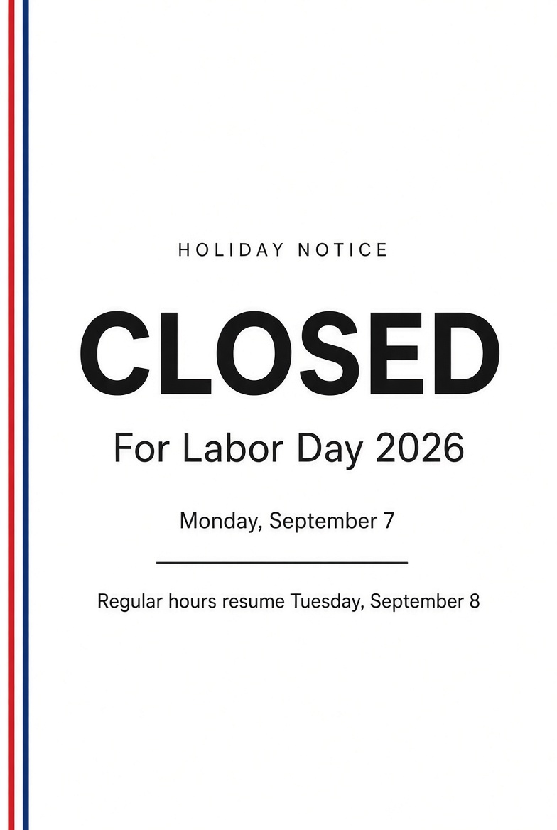 Closed for Labor Day 2026 Sign Free Printables 3 Closed for Labor Day 2026 Sign | Free Printables