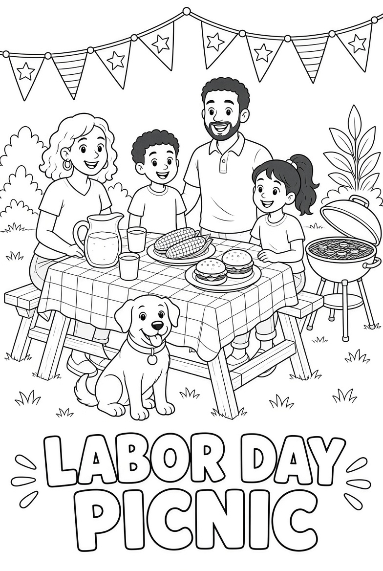 Free Labor Day Coloring Pages for Kids Printable PDFs (2)