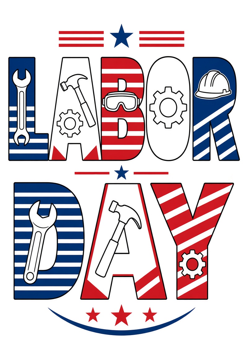 Free Labor Day Word Art Printables (USA) (4)