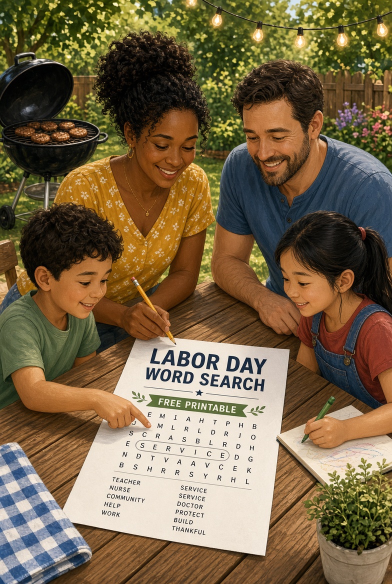 Free Labor Day Word Search Printable Answer Key 1 Free Labor Day Word Search Printable (Answer Key)