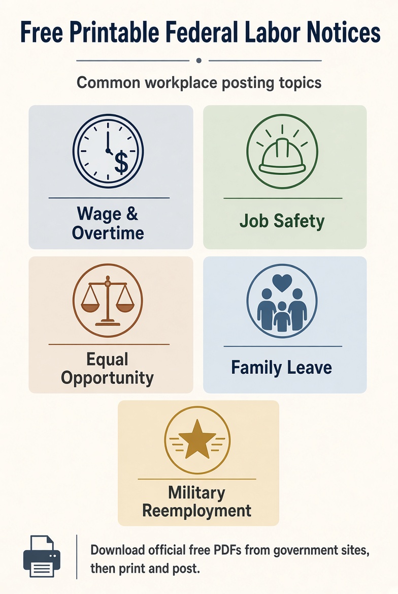 Free Printable Federal Labor Law Posters Official (4)