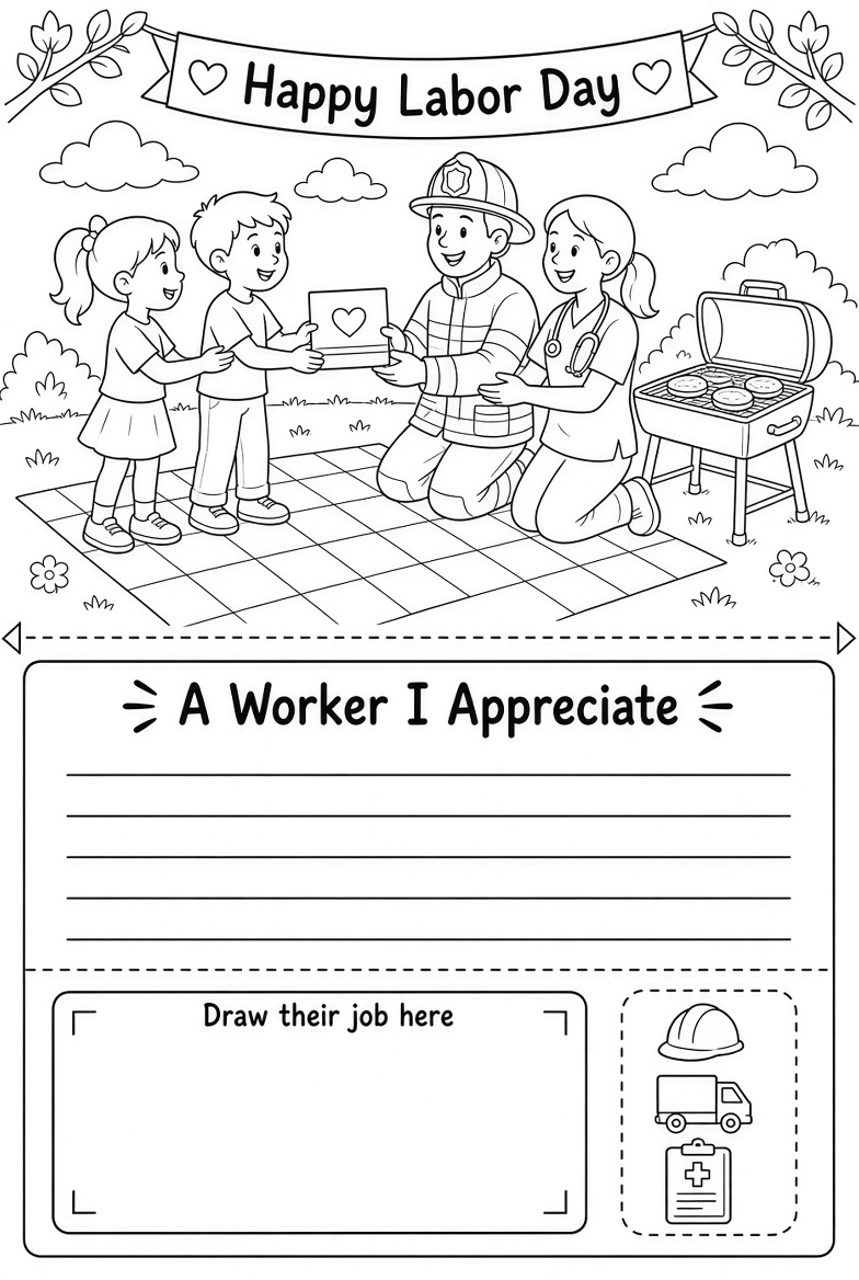 Free Printable Labor Day Activities for Kids (2028)