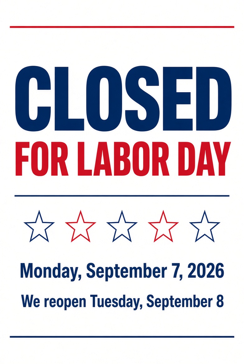 Free Printable Labor Day Closed Sign 2026 4 Free Printable Labor Day Closed Sign 2026 (4)