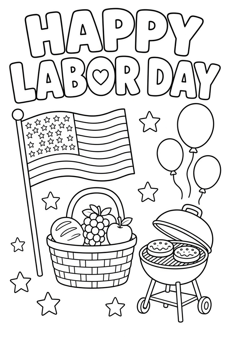 Free Printable Labor Day Coloring Pages for Kids (2)