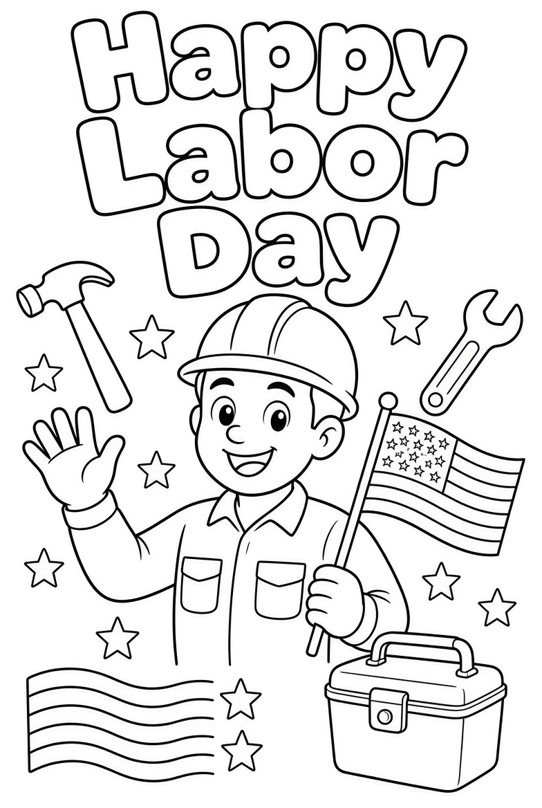 Free Printable Labor Day Crafts for Kids Easy Downloads 1 Free Printable Labor Day Crafts for Kids Easy Downloads (1)