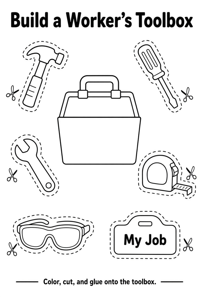 Free Printable Labor Day Crafts for Kids Easy PDFs (4)