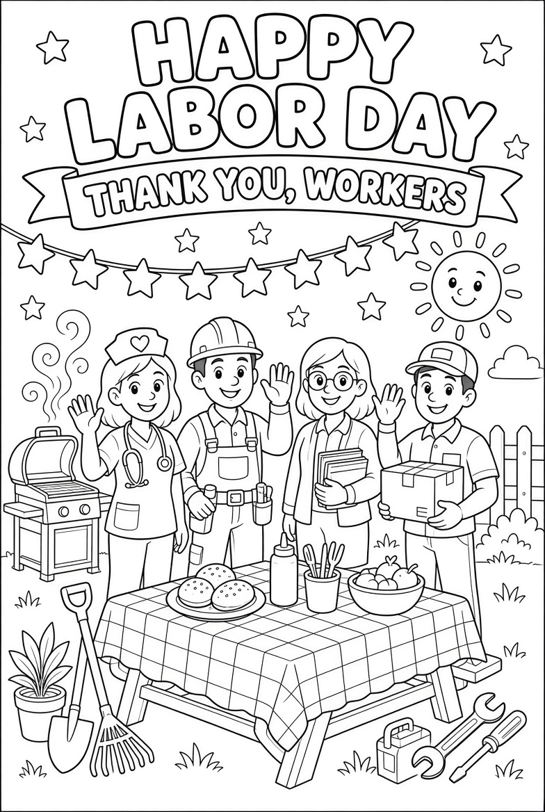 Free Printable Labor Day Decorations 2026 USA Guide (4)