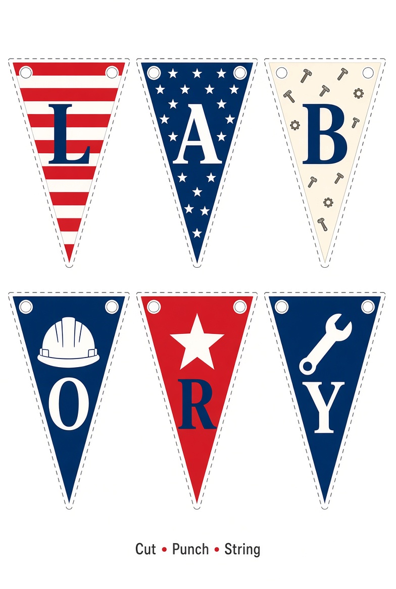 Free Printable Labor Day Decorations USA 2026 Guide (3)