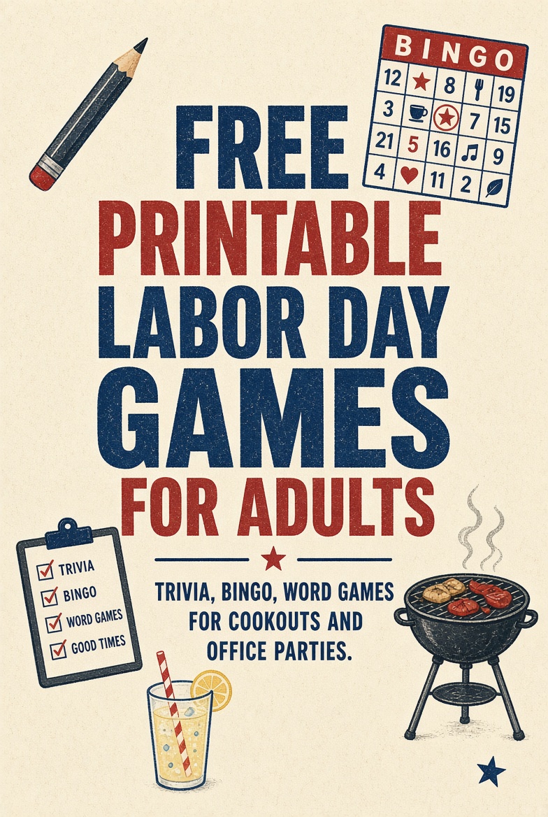 Free Printable Labor Day Games for Adults (2027)