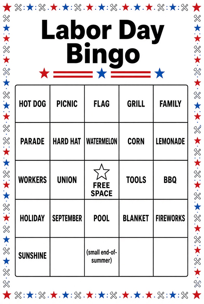 Free Printable Labor Day Games for Kids & Parties (2)