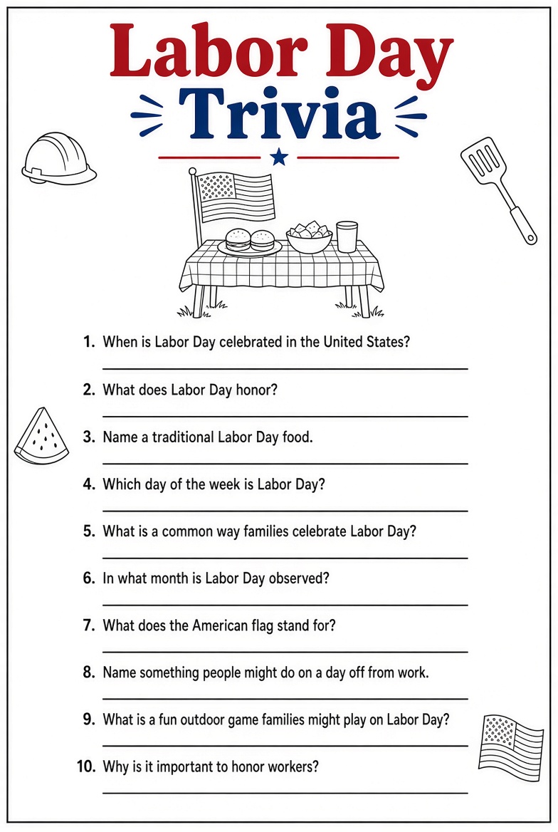 Free Printable Labor Day Games for Kids & Parties (4)