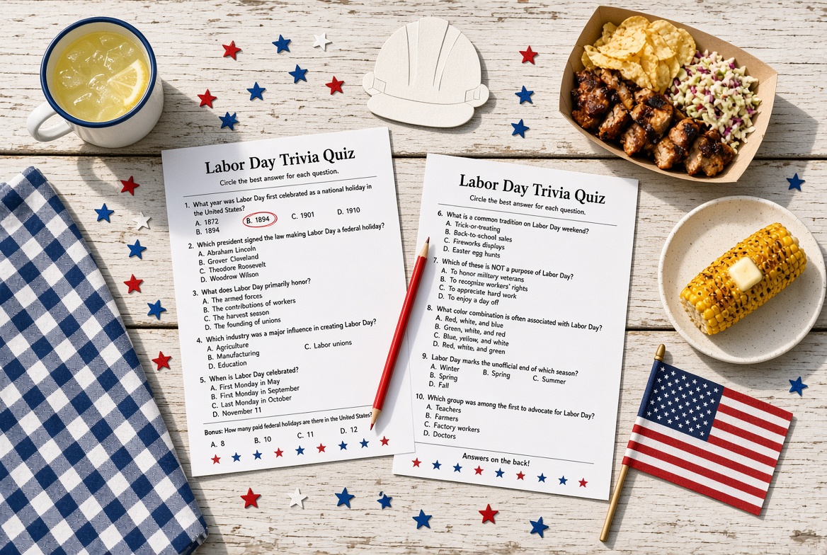 Free Printable Labor Day Trivia Quiz + Answers (1)