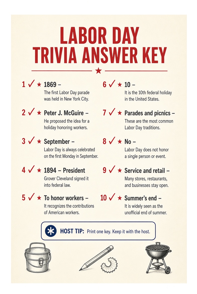 Free Printable Labor Day Trivia and Answers 4 Free Printable Labor Day Trivia and Answers (4)